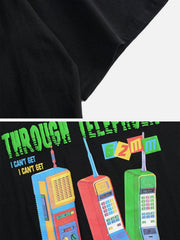 Old Phone Cotton Graphic Tee