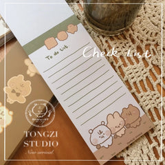 Lista de verificación de animales lindos de Tongzi