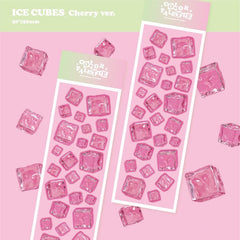 Bonita pegatina de cubo de hielo