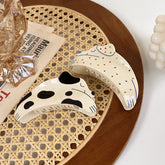 Rhinestone Detail Cartoon Dog Design Hair Paws