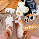 Warme Katzenpfotensocken
