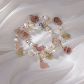 Pink Pearl Crystal Bracelet