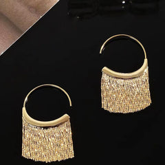 Quasten-Wasserfall-Ohrringe