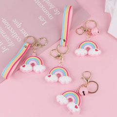 Lindo llavero de arcoíris