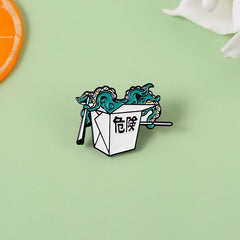 Broches de peligro de pulpo