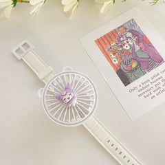 Cute Cartoon Watch USB Fan