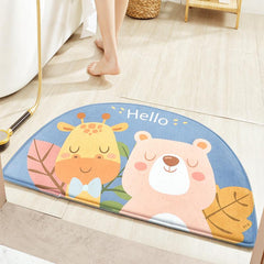 New Cartoon Semicircle Animal Carpet