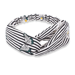 Diademas con estampados de moda para mujer, accesorios vintage para el cabello