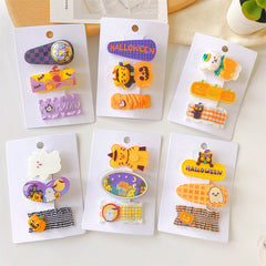 Halloween Bat Ghost Wizard Pumpkin Hairpin