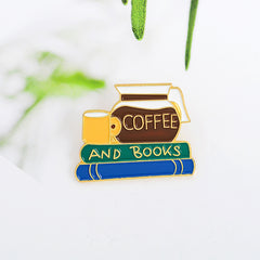 Pines de libros de café para leer