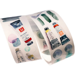 Aquarell Happy Planet Handgemaltes Designband