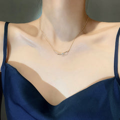 Shiny Golden Cross Necklace