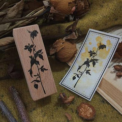 Stempel der Herbstschattenblumen-Serie