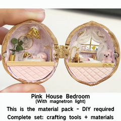 Paquete de materiales para hacer una cabaña de nogal