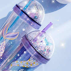 Fantasy Deep Sea Mermaid Straw Cup