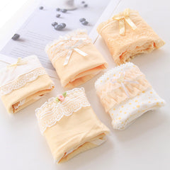 Lindas bragas de encaje con lazo para niña