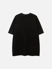 Punk Butterfly Graphic Washed Tee