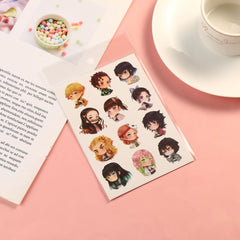 Pegatina de tatuaje de serie de anime