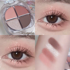 Fine Shimmering Pearlescent Four-Color Eyeshadow