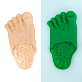 Divertidas pantuflas de pie de gigante