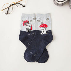Cartoon Anime Nilpferd Socken