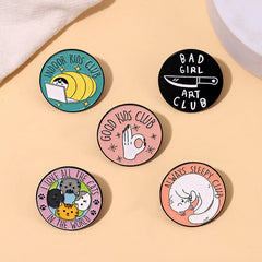 Pines redondos del Cartoon Cat Club