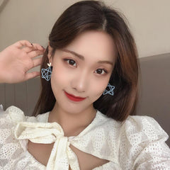 Pendientes de estrella de cinco puntas