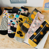 Frottee-Kürbis-Baumwollsocken