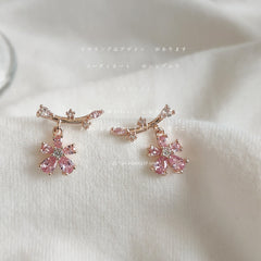 Pink Plum Blossom Earring