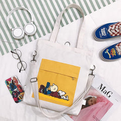 Anime-Zeichentrickfiguren Stofftasche