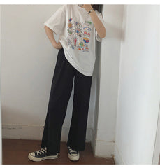 Camiseta con estampado de dibujo bonito