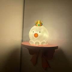 Linda luz de noche con forma de pata de gato y pulpo