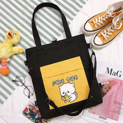 Multi-purpose Cat Learning Tote Bag