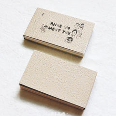 Nett, Sie kennenzulernen – spezielle Papiernotiz