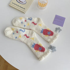 Herzförmige rutschfeste Bodensocken