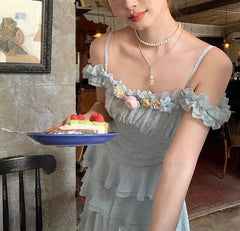 Vestido coqueto Heavenly Willow Fairycore