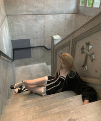 Minivestido Lara Dark Fairycore Coquette con estética