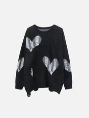 Dark Love Ripped Knitted Sweater