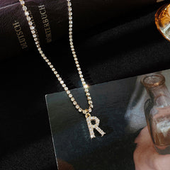 Gargantilla retro de mariposa con diamantes de imitación