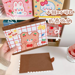 Faltbare Schreibtisch-Aufbewahrungsbox aus Stoff (mit Deckel/ohne Deckel)