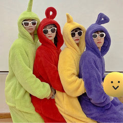 Kawaii Cartoon One-Piece Pajamas
