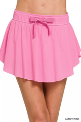 Zenana Ruffle Tennis Skirt With Hidden Inner Pockets