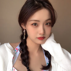 Lindos pendientes de naipes de conejito