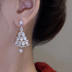 Weihnachtsbaum-Ohrringe