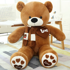 80-100cm Giant Filled Full Big Size Large Teddy Bears Stuffed Toys Adult Soft Pillow Birthday Costum Gift Plush Dolls