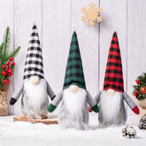Plaid Hat Gnomes Doll Ornaments