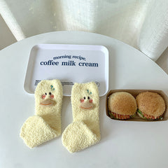 Süße Korallenfleece-Socken