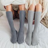 Pure color knee-length Floor Socks