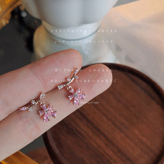 Pink Plum Blossom Earring