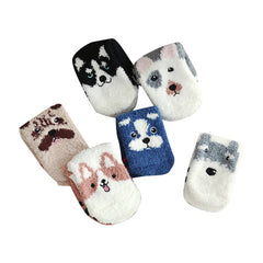Cartoon Dogs Floor Socks